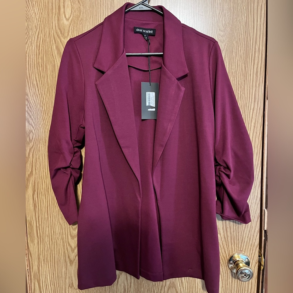 Burgundy Blazer for Women